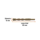 Broca para concreto 16 x 150 mm, TRUPER 3