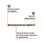 Broca para concreto 19 x 300 mm, TRUPER 2