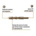 Broca para concreto 22 x 150 mm, TRUPER 2