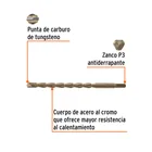 Broca para concreto 22 x 300 mm, TRUPER 2