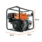 Motobomba autocebante 4'x4', gasolina 15HP, agrícola, TRUPER 2