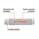 Navaja de costilla con cuerpo metálico, TRUPER 2