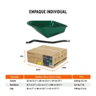 Carretilla 4.75 ft3 angosta, Imponchable, tubular, TRUPER 8
