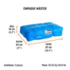 Lona de polietileno reforzada 5 x 7 m, azul, 180g/m2, TRUPER 4