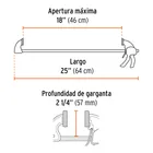 Prensa de ajuste rápido de 18' con cuerpo de nylon, TRUPER 3