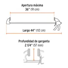 Prensa de ajuste rápido de 36' con cuerpo de nylon, TRUPER 3