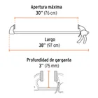 Prensa de ajuste rápido 30' uso rudo, cuerpo nylon, EXPERT 3