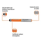 Broca para router, corte recto, 1/4' con balero, TRUPER 2
