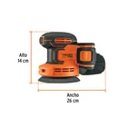 Lijadora roto-orbital 5', 20V, 1 batería 2Ah, TRUPER PRO 3