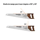 Serrucho Rapid 22', 7 DPP, mango de madera, TRUPER 4