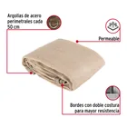 Toldo sombra 80%, raschel beige, 3m x 3m, FIERO 2