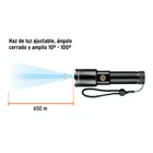 Linterna LED recargable, de aluminio, 1,200 lm, TRUPER 8