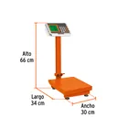 Báscula electrónica de plataforma p/mostrador, 80 kg, TRUPER 3