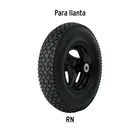 Llanta neumática reforzada 16', sin cámara, TRUPER 5