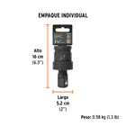 Nudo universal para dados de impacto cuadro 3/4', TRUPER 4