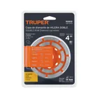 Copa de diamante doble hilera 4' x 7/8', TRUPER 3
