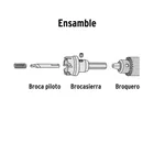 Broca piloto para brocasierras carburo de tungsteno, TRUPER 3