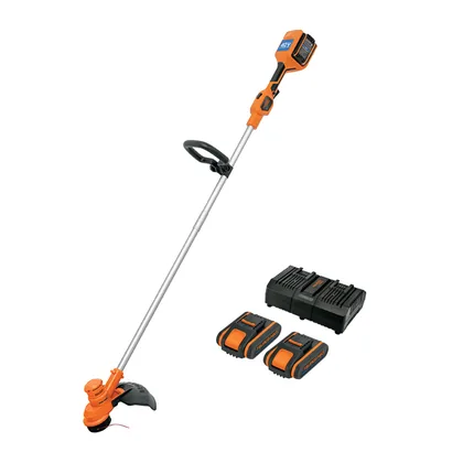 Desbrozadora inalámbrica 40V, 2 baterías 2Ah,1 carg.dual,PRO