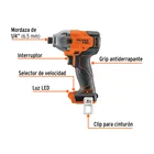Destornillador de impacto 1/4', 20V, sin accesorios, PRO 2
