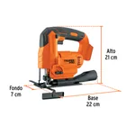 Sierra caladora 20V, sin accesorios, TRUPER PRO 3