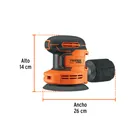 Lijadora roto-orbital 5', 20V, sin accesorios, TRUPER PRO 3