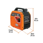 Generador silencioso inverter 2.2kW, 80 cc, encendido manual 3