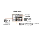 Generador silencioso inverter 2.2kW, 80 cc, encendido manual 4
