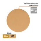 Paquete con 5 discos de lija 6' grano 150, ciegos, TRUPER 2
