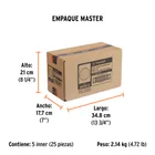 Paquete con 5 discos de lija 6' grano 150, ciegos, TRUPER 7