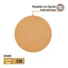 Paquete con 5 discos de lija 6' grano 220, ciegos, TRUPER 2