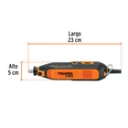 Herramienta rotativa 135W con 211 accesorios, TRUPER PRO 3