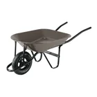 Carretilla 4 ft3, gris, neumática, bastidor tubular, PRETUL 1