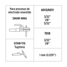 Soldadora inversora 130A, 127V, TRUPER 6