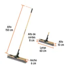 Cepillo industrial, superficies lisas, cerdas PE, EXPERT 3