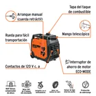 Generador inversor silencioso 3 kW, encendido manual, TRUPER 2