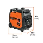 Generador inversor silencioso 3 kW, encendido manual, TRUPER 3
