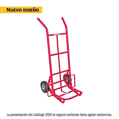 Diablo de carga de 100 kg, ruedas sólidas, balero sencillo