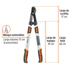 Tijera para ramas altas, mangos extensibles, TRUPER 3