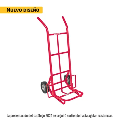 Diablo de carga de 200 kg, ruedas sólidas, balero sencillo