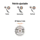 Pistola p/pintar Híbrida vaso plástico,3.0mm, TRUPER 5
