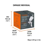 Pistola p/pintar Híbrida vaso plástico,3.0mm, TRUPER 7