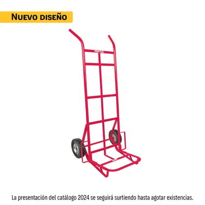 Diablo de carga de 300 kg, ruedas sólidas, doble balero