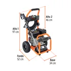 Hidrolavadora con motor a gasolina, 3,300 PSI, TRUPER 2