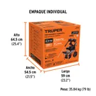 Hidrolavadora con motor a gasolina, 2,800 PSI, TRUPER 9
