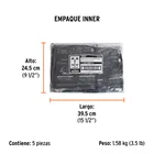 Chaleco seguridad reforzado negro con bolsas, EG, EXPERT 4