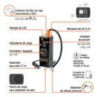 Inflador de aire inalámbrico portátil 150 PSI, TRUPER 3