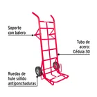 Diablo de carga de 450 kg, ruedas sólidas, doble balero 2