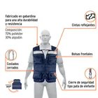 Chaleco brigadista reforzado, azul marino, EG, TRUPER EXPERT 2