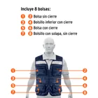 Chaleco brigadista reforzado, azul marino, EG, TRUPER EXPERT 3