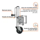 Gato giratorio para remolque con rueda,1000 lbs, TRUPER 4